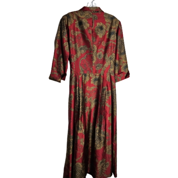 BIGIO COLLECTION Women Paisley Dress Size 14 - Picture 2 of 15